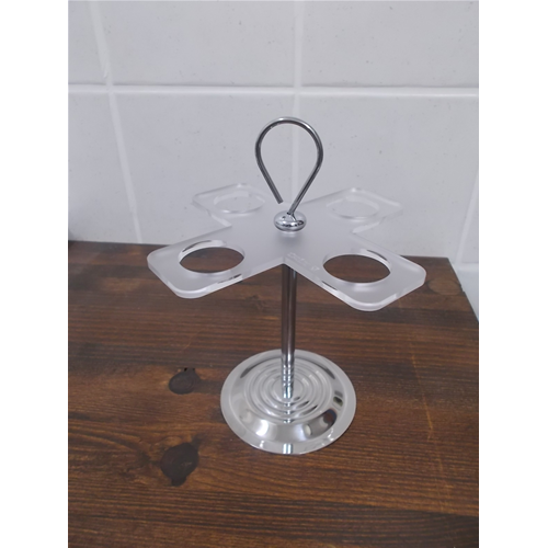 FV 7121 Appoggiaconi da banco plexiglass/acciaio Trasparente Trix