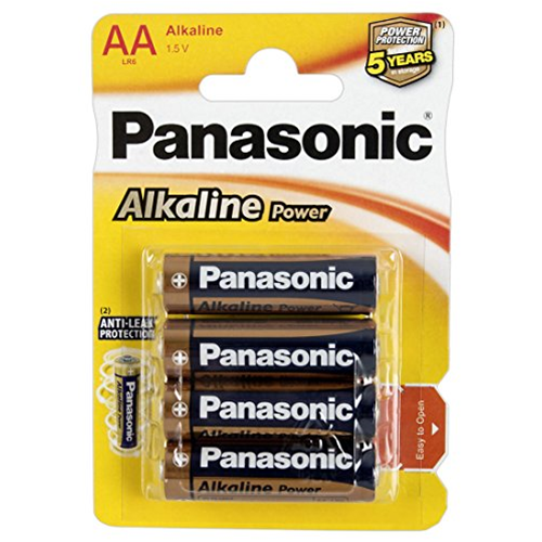 Panasonic LR6APB Confezione 4 batterie stilo ALKALINE