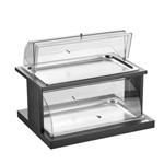 51131054 Alzata 2 piani con doppia cupola refrigerata Pinti Buffet
