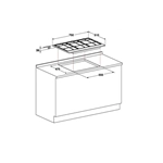 Hotpoint Ariston Piano cottura da 75 cm 5 fuochi PK 760 RF X /HA