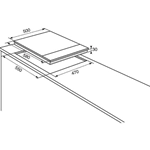 PIANO COTTURA EGS6404SX INOX 4 FUOCHI COMANDI LATERALI ELECTROLUX